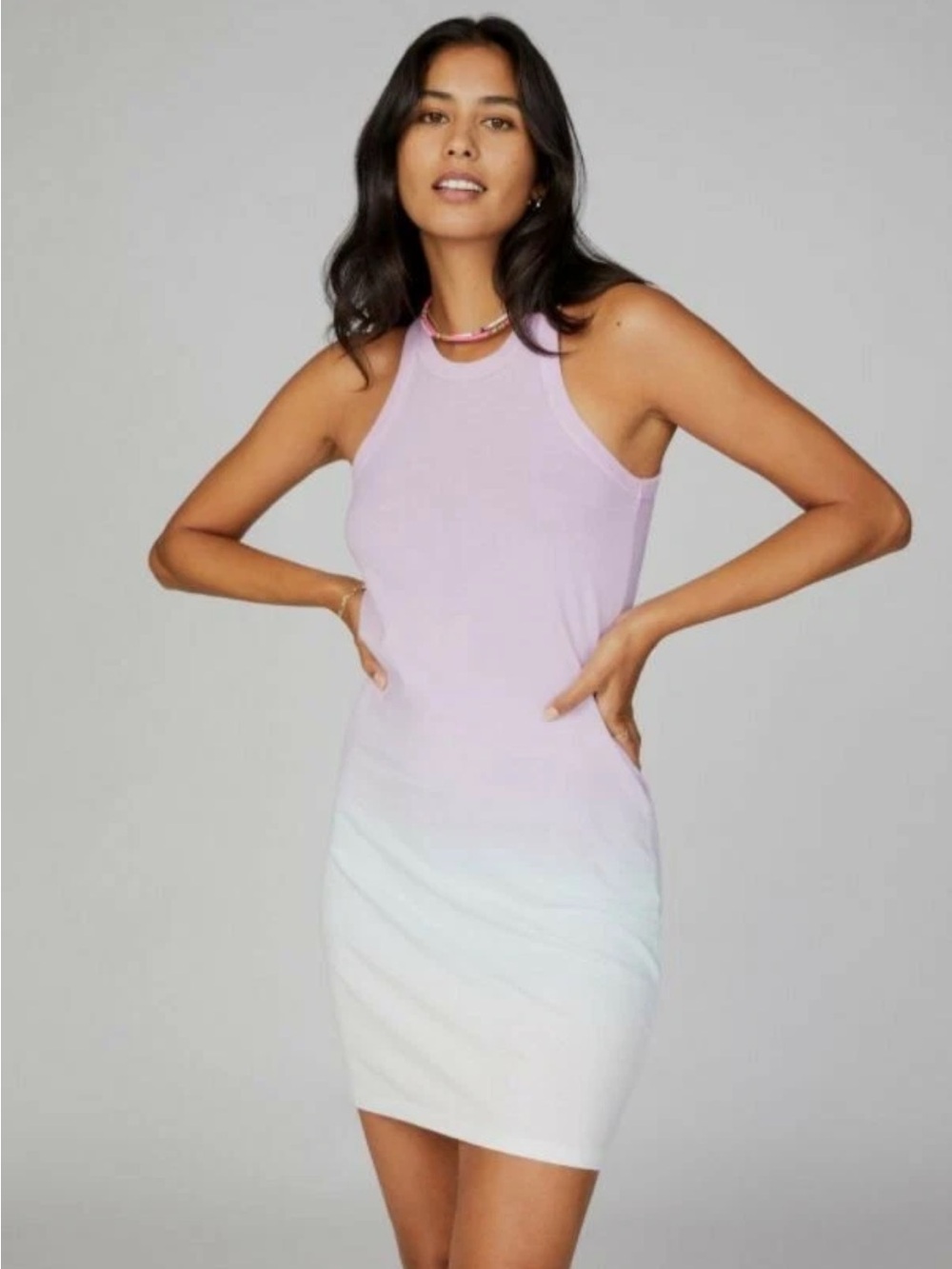 WSLY By Bandier The Rivington ‘Weekend Dress’ in Lilac Seaform Fade